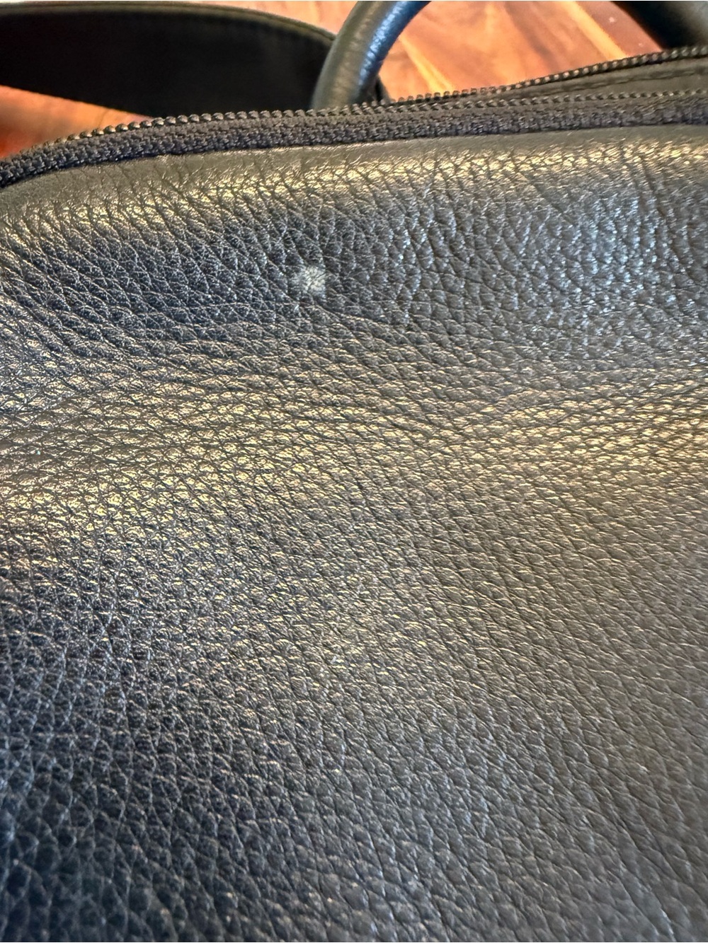Vintage Mini Fossil Backpack Black Y2K Leather - Picture 4 of 12